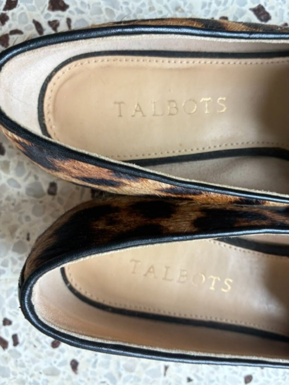 TALBOTS Leopard Print Calf Hair Loafer - Picture 3 of 5